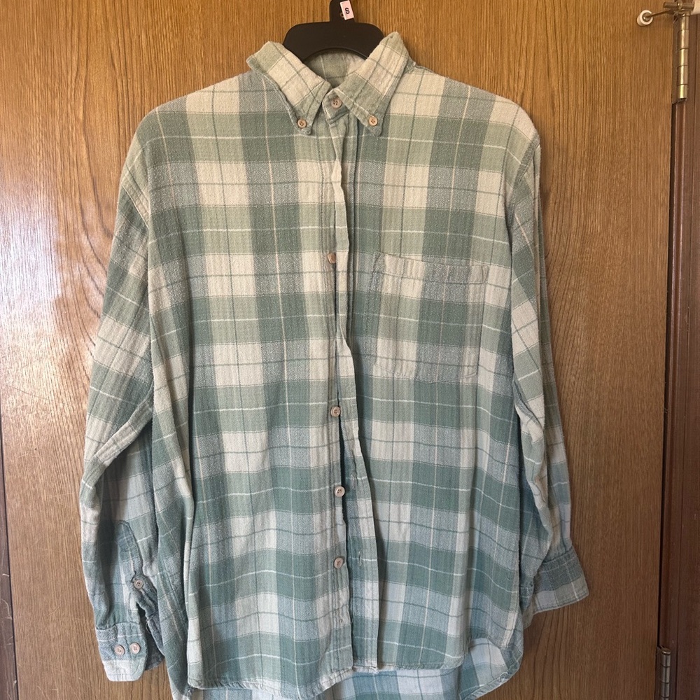 Men's Green Plaid Shirt